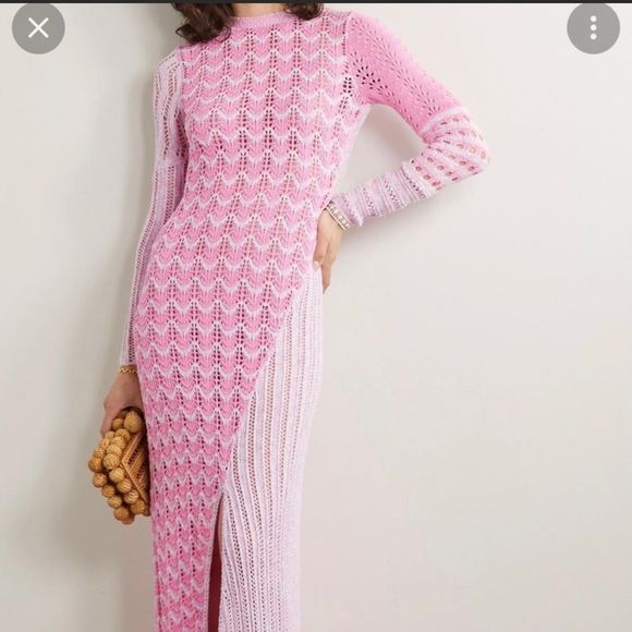 NEW Loveshackfancy tam maxi knit gown size medium - Picture 2 of 13